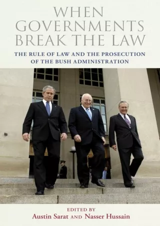 [Ebook] When Governments Break the Law: The Rule of Law and the Prosecution of the