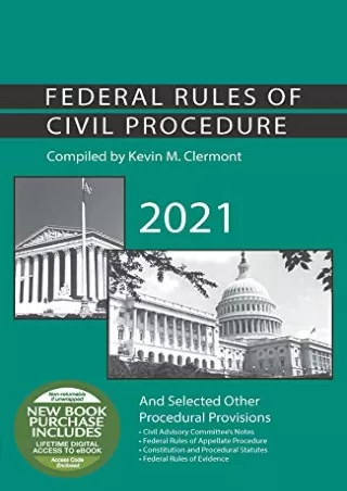 [PDF] Federal Rules of Civil Procedure and Selected Other Procedural Provisions,