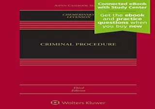 PDF Criminal Procedure [Connected eBook with Study Center] (Aspen Casebook) Full