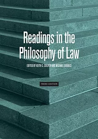 [Ebook] Readings in the Philosophy of Law - Third Edition