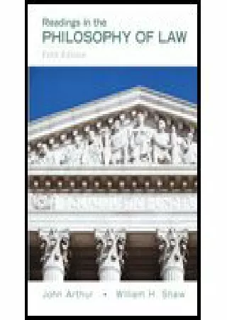 [PDF] Readings in Philosophy of Law (5th, 10) by [Paperback (2009)]