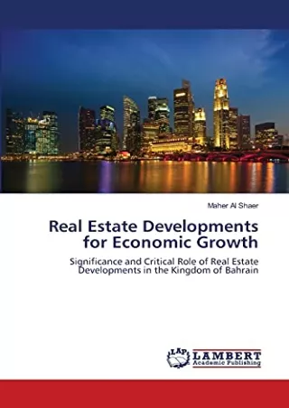 Full Pdf Real Estate Developments for Economic Growth