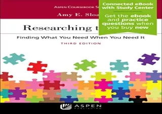 PDF Researching the Law: Finding What You Need When You Need It (Aspen Courseboo
