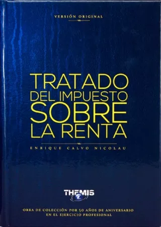 get [PDF] Download Tratado del Impuesto sobre la Renta (Spanish Edition)