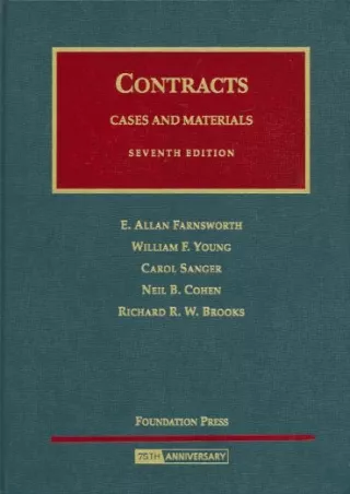 Read Book Contracts: Cases and Materials (University Casebook)