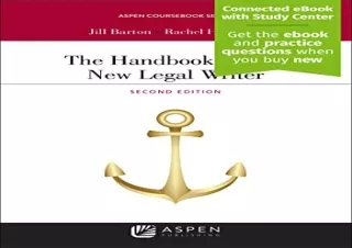 PDF The Handbook for the New Legal Writer (Aspen Coursebook Series) [Connected e