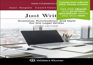 [PDF] Just Writing: Grammar, Punctuation, and Style for the Legal Writer [Connec