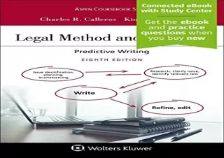 Download Legal Method and Writing I: Predictive Writing [Connected eBook with St