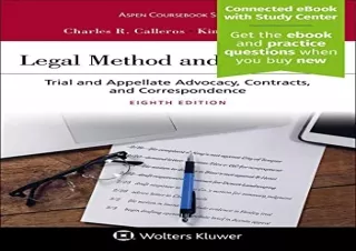 Download Legal Method and Writing II: Trial and Appellate Advocacy, Contracts, a