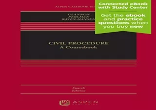 (PDF) Civil Procedure: A Coursebook (Aspen Casebook) Free