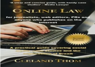 PDF Online Law for Journalists: A practical guide for journalists, bloggers and