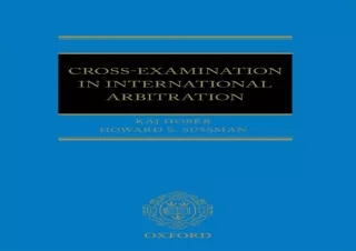 Download Cross-Examination in International Arbitration Full