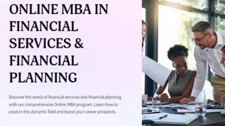 Advancing Your Career with an Online MBA in Financial Services