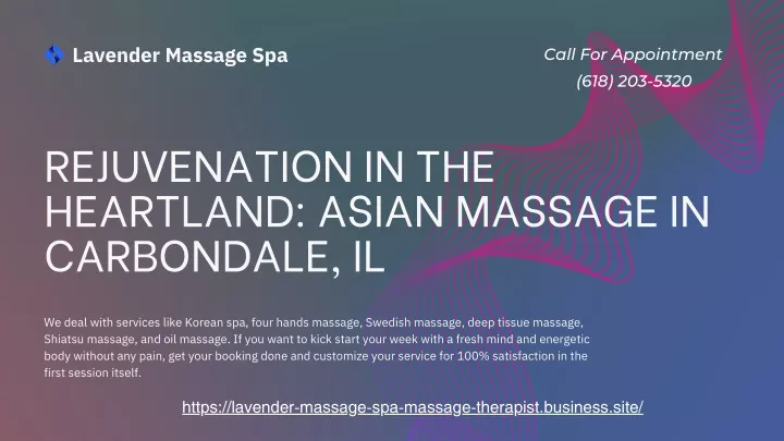 lavender massage spa