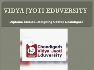 Diploma Fashion Designing Course Chandigarh