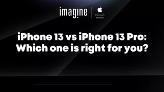 IPhone 13 And IPhone 13 Pro: Which one is right for you? | Myimaginestore