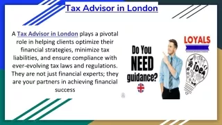 Tax Advisor in London