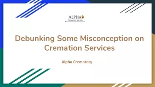 Debunking Some Misconception on Cremation Services