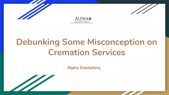 debunking some misconception on cremation services