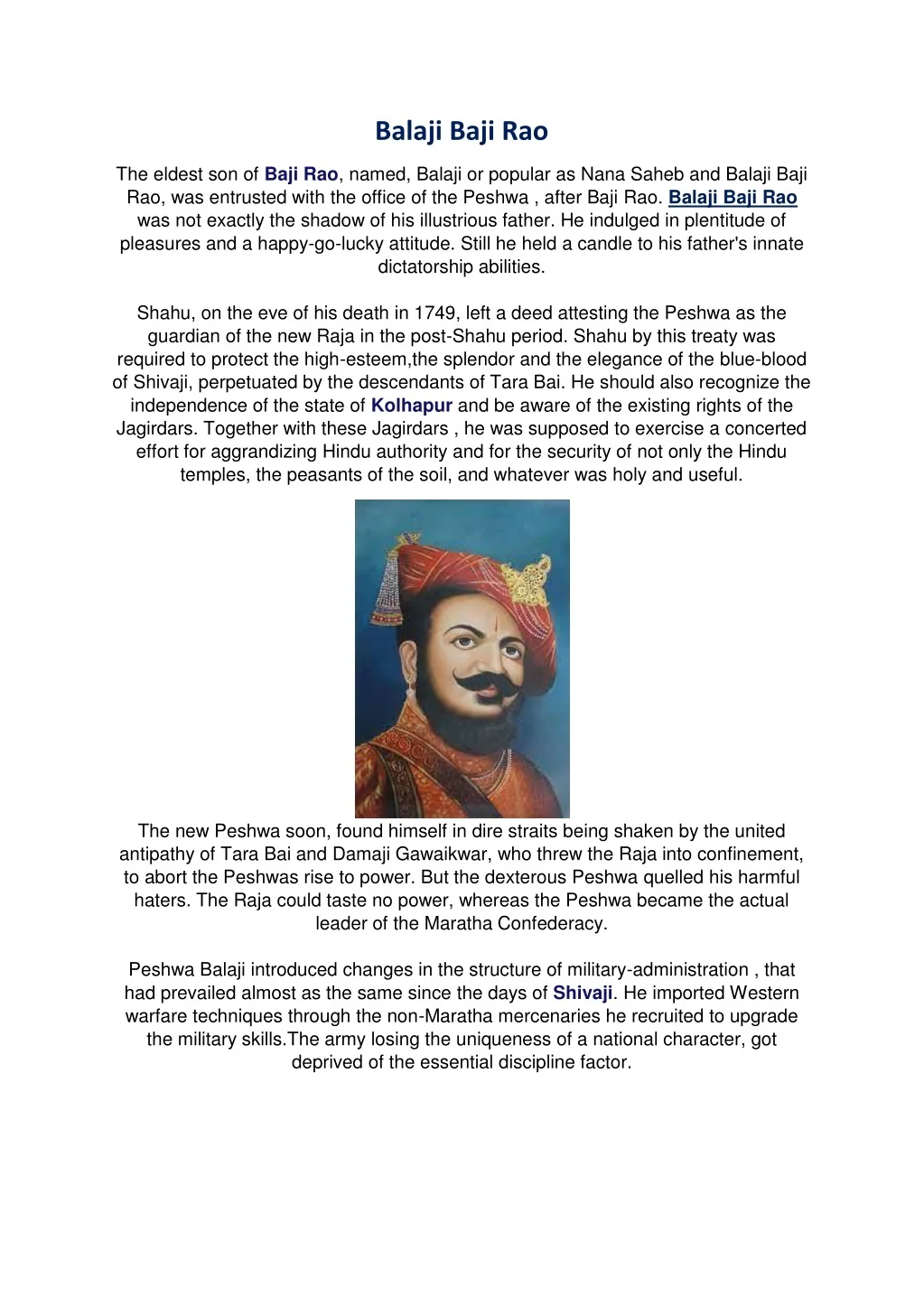 PPT - Balaji Baji Rao PowerPoint Presentation, free download - ID:12488029