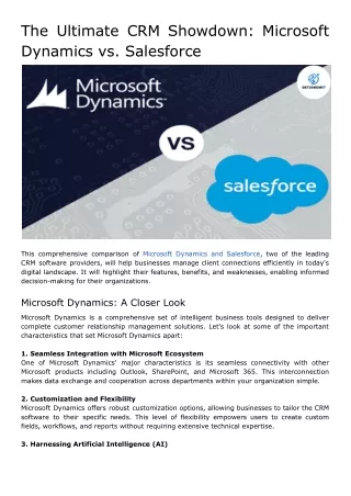 the ultimate crm showdown microsoft dynamics