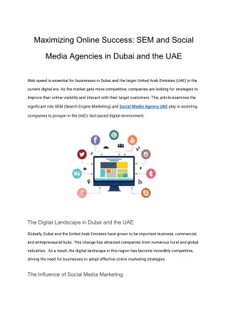 Gain More Online Presence Leading SEM Agency Dubai