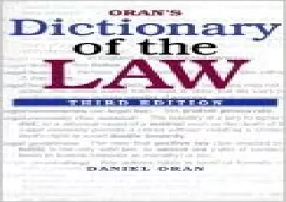 (PDF) Oran`s Dictionary of the Law 3rd EDITION Android