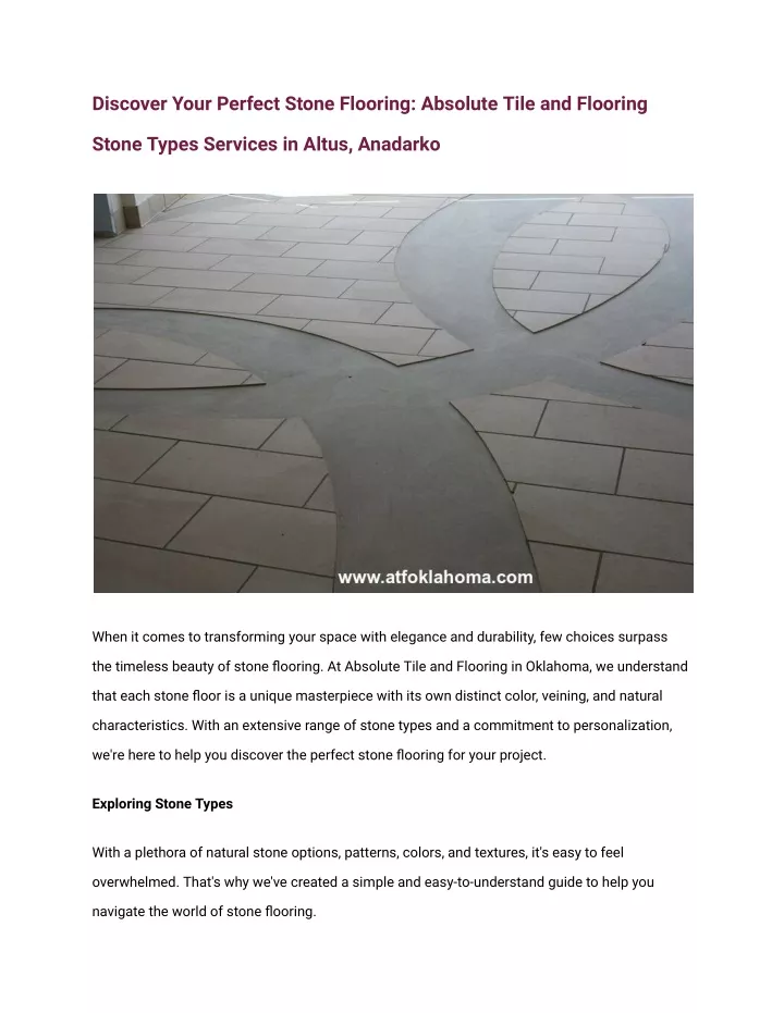 discover your perfect stone flooring absolute