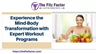 Find The Best Workout Programs By Fitz Factor