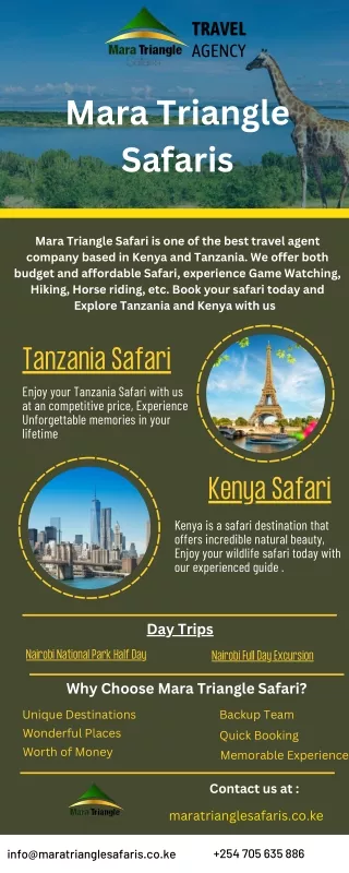 Book your Tanzania and Kenya Safari with US