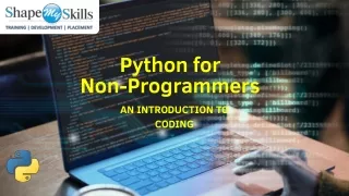 Python for Non-Programmers - An Introduction To Coding