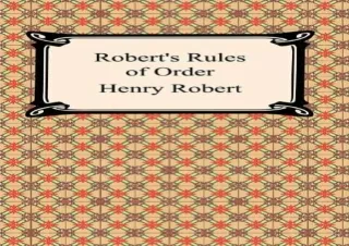 Download Robert's Rules of Order Kindle