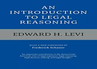 (PDF) An Introduction to Legal Reasoning Kindle