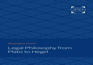 [PDF] Legal Philosophy from Plato to Hegel Full