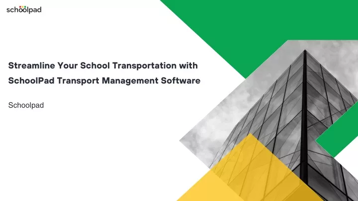 streamline your school transportation with