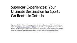 Supercar-Experiences-Your-Ultimate-Destination-for-Sports-Car-Rental-in-Ontario