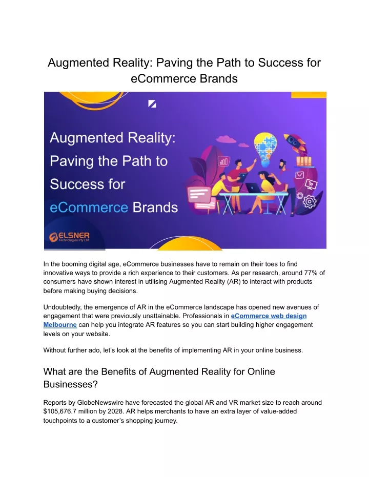 augmented reality paving the path to success