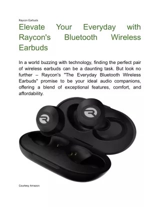_raycon earbuds
