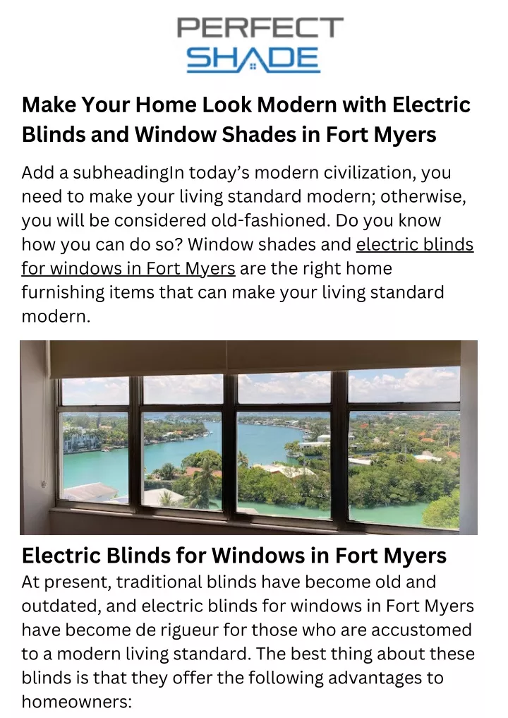 make your home look modern with electric blinds