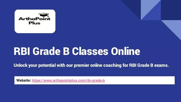 rbi grade b classes online
