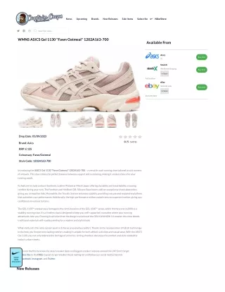 WMNS ASICS Gel 1130 "Fawn Oatmeal" 1202A163-700