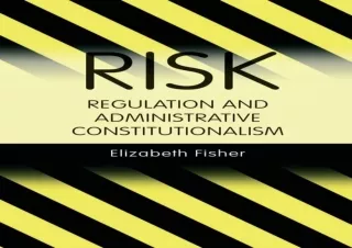 [PDF] Risk Regulation and Administrative Constitutionalism Full