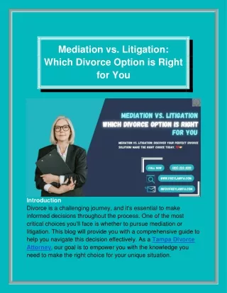 Mediation vs. Litigation_ Which Divorce Option is Right for You