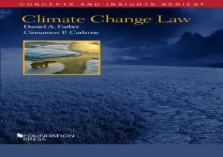 PDF Climate Change Law (Concepts and Insights) Ipad