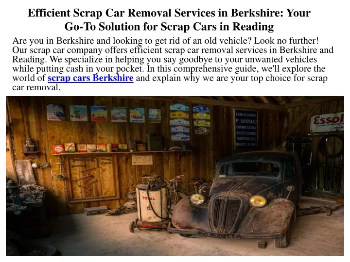 efficient scrap car removal services in berkshire your go to solution for scrap cars in reading