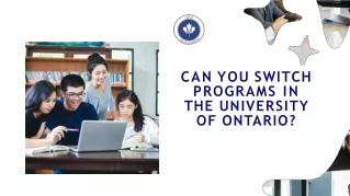 Can you switch programs in the University of Ontario