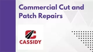 Cassidy Paving: Commercial Cut and Patch Repairs