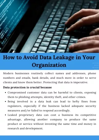 How to Avoid Data Leakage in Your Organization