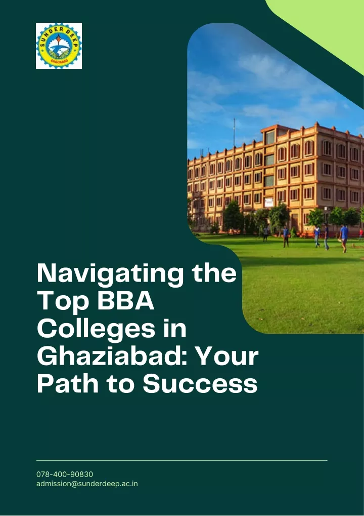 navigating the top bba colleges in ghaziabad your