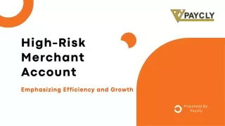 high risk merchant account